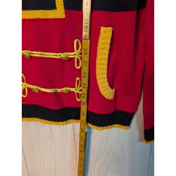 33 Degrees Ugly Christmas Sweater M Mens Nutcracker Soldier Holiday Party Fun - Picture 7 of 7